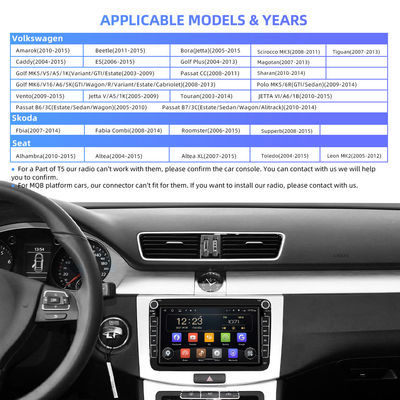 Skoda-Golf-Polo Cars GPS Lärm HD QLED 1280*720P des Navigations-Selbstradio-2